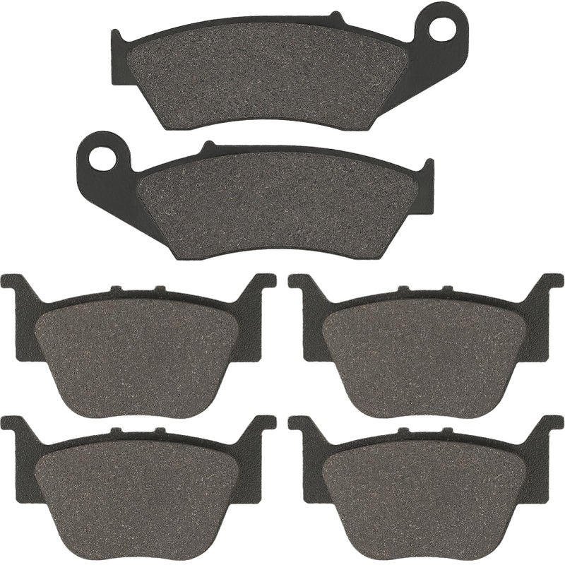 cyleto TRX450R Front and Rear Brake Pads for HONDA TRX450R Sportrax 2004 2005 2006 2007 2008 2009/TRX450ER Sportrax 2006 2007 2008 2009/TRX450ER Sportrax 2012 2013 2014 - Image 1